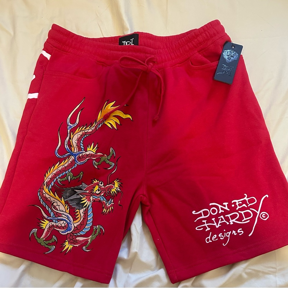 Ed Hardy Red Dragon Men's Shorts